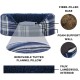FurHaven Ultra Plush Oval Pet Bed, Jumbo, Strawberry