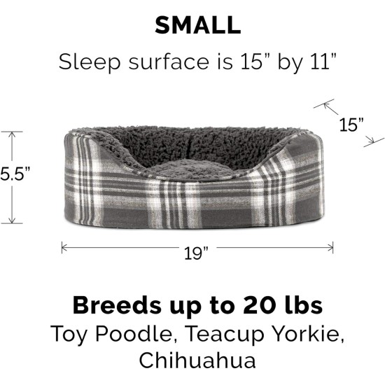 FurHaven Ultra Plush Oval Pet Bed, Jumbo, Strawberry FurHaven Ultra Plush Oval Pet Bed, Jumbo, Strawberry