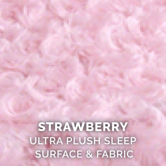 FurHaven Ultra Plush Oval Pet Bed, Jumbo, Strawberry FurHaven Ultra Plush Oval Pet Bed, Jumbo, Strawberry