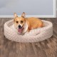 FurHaven Ultra Plush Oval Pet Bed, Jumbo, Strawberry