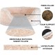 FurHaven Ultra Plush Oval Pet Bed, Jumbo, Strawberry