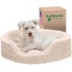 FurHaven Ultra Plush Oval Pet Bed, Jumbo, Strawberry