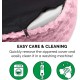 FurHaven Ultra Plush Oval Pet Bed, Jumbo, Strawberry