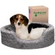 FurHaven Ultra Plush Oval Pet Bed, Jumbo, Strawberry