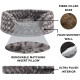 FurHaven Ultra Plush Oval Pet Bed, Jumbo, Strawberry
