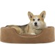 FurHaven Ultra Plush Oval Pet Bed, Jumbo, Strawberry