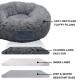 Furhaven Cat Bed for Indoor Cats, Washable with Removable Bolsters, for Pets up to 4.1 kg - Plush & Diamond Print Cuddle Mat - Grey, Small Furhaven Cat Bed for Indoor Cats, Washable with Removable Bolsters, for Pets up to 4.1 kg - Plush & Diamond Print Cuddle Mat - Grey, Small