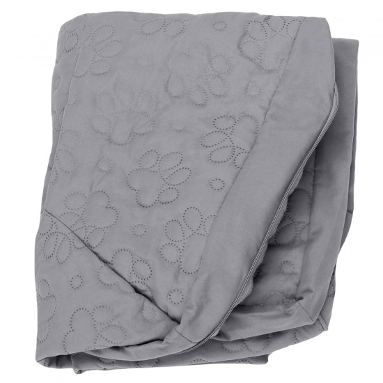 Furhaven Cat Bed for Indoor Cats, Washable with Removable Bolsters, for Pets up to 4.1 kg - Plush & Diamond Print Cuddle Mat - Grey, Small Furhaven Cat Bed for Indoor Cats, Washable with Removable Bolsters, for Pets up to 4.1 kg - Plush & Diamond Print Cuddle Mat - Grey, Small