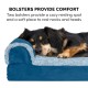 Furhaven Cat Bed for Indoor Cats, Washable with Removable Bolsters, for Pets up to 4.1 kg - Plush & Diamond Print Cuddle Mat - Grey, Small Furhaven Cat Bed for Indoor Cats, Washable with Removable Bolsters, for Pets up to 4.1 kg - Plush & Diamond Print Cuddle Mat - Grey, Small