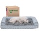 Furhaven Cat Bed for Indoor Cats, Washable with Removable Bolsters, for Pets up to 4.1 kg - Plush & Diamond Print Cuddle Mat - Grey, Small Furhaven Cat Bed for Indoor Cats, Washable with Removable Bolsters, for Pets up to 4.1 kg - Plush & Diamond Print Cuddle Mat - Grey, Small