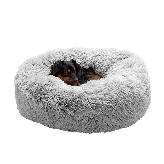 Furhaven Cat Bed for Indoor Cats, Washable with Removable Bolsters, for Pets up to 4.1 kg - Plush & Diamond Print Cuddle Mat - Grey, Small Furhaven Cat Bed for Indoor Cats, Washable with Removable Bolsters, for Pets up to 4.1 kg - Plush & Diamond Print Cuddle Mat - Grey, Small