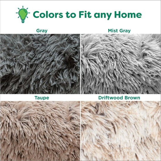 Furhaven Cat Bed for Indoor Cats, Washable with Removable Bolsters, for Pets up to 4.1 kg - Plush & Diamond Print Cuddle Mat - Grey, Small Furhaven Cat Bed for Indoor Cats, Washable with Removable Bolsters, for Pets up to 4.1 kg - Plush & Diamond Print Cuddle Mat - Grey, Small