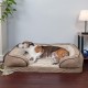Furhaven Cat Bed for Indoor Cats, Washable with Removable Bolsters, for Pets up to 4.1 kg - Plush & Diamond Print Cuddle Mat - Grey, Small Furhaven Cat Bed for Indoor Cats, Washable with Removable Bolsters, for Pets up to 4.1 kg - Plush & Diamond Print Cuddle Mat - Grey, Small