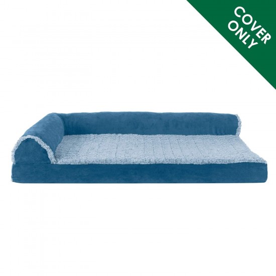 Furhaven Cat Bed for Indoor Cats, Washable with Removable Bolsters, for Pets up to 4.1 kg - Plush & Diamond Print Cuddle Mat - Grey, Small Furhaven Cat Bed for Indoor Cats, Washable with Removable Bolsters, for Pets up to 4.1 kg - Plush & Diamond Print Cuddle Mat - Grey, Small