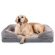 Furhaven Cat Bed for Indoor Cats, Washable with Removable Bolsters, for Pets up to 4.1 kg - Plush & Diamond Print Cuddle Mat - Grey, Small Furhaven Cat Bed for Indoor Cats, Washable with Removable Bolsters, for Pets up to 4.1 kg - Plush & Diamond Print Cuddle Mat - Grey, Small
