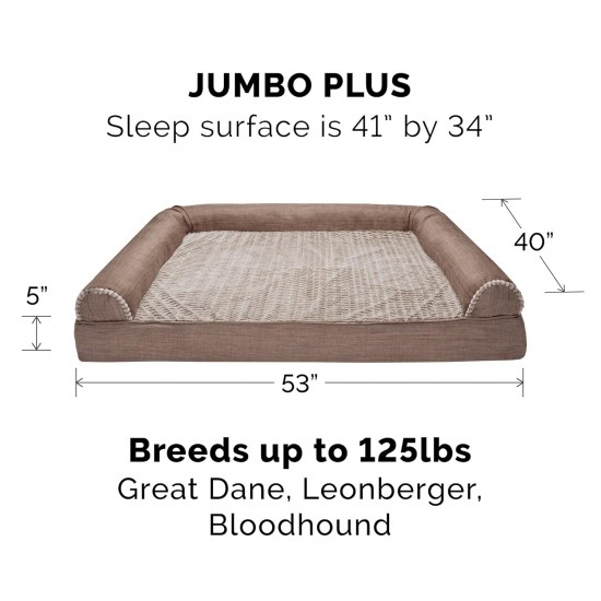 Furhaven Cat Bed for Indoor Cats, Washable with Removable Bolsters, for Pets up to 4.1 kg - Plush & Diamond Print Cuddle Mat - Grey, Small Furhaven Cat Bed for Indoor Cats, Washable with Removable Bolsters, for Pets up to 4.1 kg - Plush & Diamond Print Cuddle Mat - Grey, Small