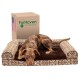 Furhaven Large Memory Foam Dog Bed Plush & Southwest Kilim Decor Sofa-Style w/Removable Washable Cover - Desert Brown, Large Furhaven Large Memory Foam Dog Bed Plush & Southwest Kilim Decor Sofa-Style w/Removable Washable Cover - Desert Brown, Large
