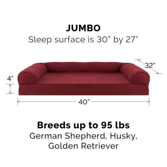 Furhaven Large Memory Foam Dog Bed Plush & Southwest Kilim Decor Sofa-Style w/Removable Washable Cover - Desert Brown, Large Furhaven Large Memory Foam Dog Bed Plush & Southwest Kilim Decor Sofa-Style w/Removable Washable Cover - Desert Brown, Large