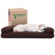 Furhaven Large Memory Foam Dog Bed Plush & Southwest Kilim Decor Sofa-Style w/Removable Washable Cover - Desert Brown, Large Furhaven Large Memory Foam Dog Bed Plush & Southwest Kilim Decor Sofa-Style w/Removable Washable Cover - Desert Brown, Large