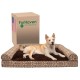 Furhaven Large Memory Foam Dog Bed Plush & Southwest Kilim Decor Sofa-Style w/Removable Washable Cover - Desert Brown, Large Furhaven Large Memory Foam Dog Bed Plush & Southwest Kilim Decor Sofa-Style w/Removable Washable Cover - Desert Brown, Large