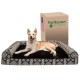 Furhaven Large Memory Foam Dog Bed Plush & Southwest Kilim Decor Sofa-Style w/Removable Washable Cover - Desert Brown, Large Furhaven Large Memory Foam Dog Bed Plush & Southwest Kilim Decor Sofa-Style w/Removable Washable Cover - Desert Brown, Large