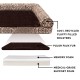 Furhaven Large Memory Foam Dog Bed Plush & Southwest Kilim Decor Sofa-Style w/Removable Washable Cover - Desert Brown, Large Furhaven Large Memory Foam Dog Bed Plush & Southwest Kilim Decor Sofa-Style w/Removable Washable Cover - Desert Brown, Large