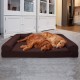 Furhaven Large Memory Foam Dog Bed Plush & Southwest Kilim Decor Sofa-Style w/Removable Washable Cover - Desert Brown, Large Furhaven Large Memory Foam Dog Bed Plush & Southwest Kilim Decor Sofa-Style w/Removable Washable Cover - Desert Brown, Large
