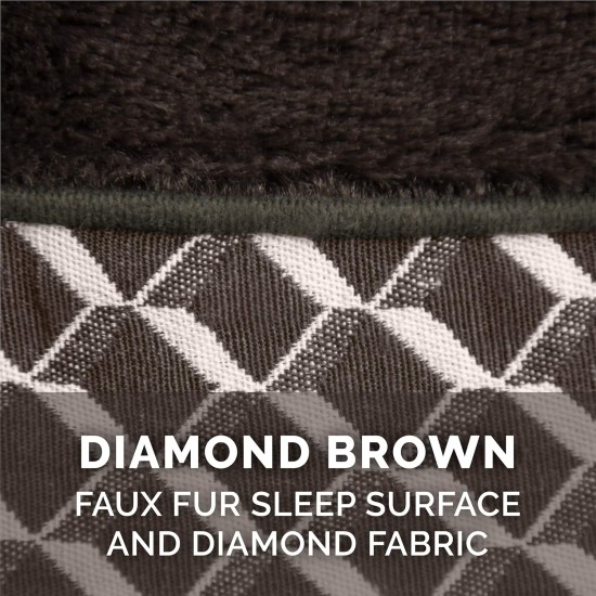 Furhaven Large Memory Foam Dog Bed Plush & Southwest Kilim Decor Sofa-Style w/Removable Washable Cover - Desert Brown, Large Furhaven Large Memory Foam Dog Bed Plush & Southwest Kilim Decor Sofa-Style w/Removable Washable Cover - Desert Brown, Large