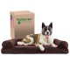 Furhaven Large Memory Foam Dog Bed Plush & Southwest Kilim Decor Sofa-Style w/Removable Washable Cover - Desert Brown, Large Furhaven Large Memory Foam Dog Bed Plush & Southwest Kilim Decor Sofa-Style w/Removable Washable Cover - Desert Brown, Large