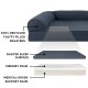 Furhaven Large Memory Foam Dog Bed Plush & Southwest Kilim Decor Sofa-Style w/Removable Washable Cover - Desert Brown, Large Furhaven Large Memory Foam Dog Bed Plush & Southwest Kilim Decor Sofa-Style w/Removable Washable Cover - Desert Brown, Large