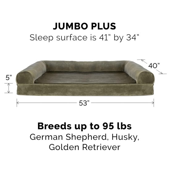 Furhaven Large Memory Foam Dog Bed Plush & Southwest Kilim Decor Sofa-Style w/Removable Washable Cover - Desert Brown, Large Furhaven Large Memory Foam Dog Bed Plush & Southwest Kilim Decor Sofa-Style w/Removable Washable Cover - Desert Brown, Large