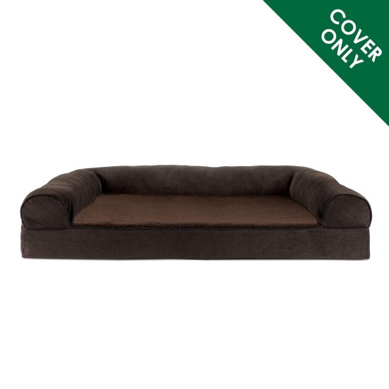 Furhaven Large Memory Foam Dog Bed Plush & Southwest Kilim Decor Sofa-Style w/Removable Washable Cover - Desert Brown, Large Furhaven Large Memory Foam Dog Bed Plush & Southwest Kilim Decor Sofa-Style w/Removable Washable Cover - Desert Brown, Large