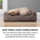 Furhaven Large Memory Foam Dog Bed Plush & Southwest Kilim Decor Sofa-Style w/Removable Washable Cover - Desert Brown, Large Furhaven Large Memory Foam Dog Bed Plush & Southwest Kilim Decor Sofa-Style w/Removable Washable Cover - Desert Brown, Large
