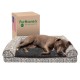 Furhaven Large Memory Foam Dog Bed Plush & Southwest Kilim Decor Sofa-Style w/Removable Washable Cover - Desert Brown, Large Furhaven Large Memory Foam Dog Bed Plush & Southwest Kilim Decor Sofa-Style w/Removable Washable Cover - Desert Brown, Large