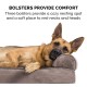 Furhaven Large Memory Foam Dog Bed Plush & Southwest Kilim Decor Sofa-Style w/Removable Washable Cover - Desert Brown, Large Furhaven Large Memory Foam Dog Bed Plush & Southwest Kilim Decor Sofa-Style w/Removable Washable Cover - Desert Brown, Large