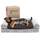 Furhaven Large Memory Foam Dog Bed Plush & Southwest Kilim Decor Sofa-Style w/Removable Washable Cover - Desert Brown, Large Furhaven Large Memory Foam Dog Bed Plush & Southwest Kilim Decor Sofa-Style w/Removable Washable Cover - Desert Brown, Large