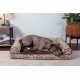 Furhaven Large Memory Foam Dog Bed Plush & Southwest Kilim Decor Sofa-Style w/Removable Washable Cover - Desert Brown, Large Furhaven Large Memory Foam Dog Bed Plush & Southwest Kilim Decor Sofa-Style w/Removable Washable Cover - Desert Brown, Large