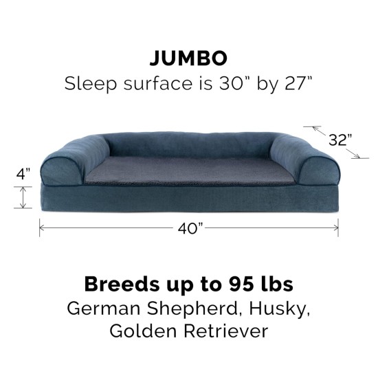 Furhaven Large Memory Foam Dog Bed Plush & Southwest Kilim Decor Sofa-Style w/Removable Washable Cover - Desert Brown, Large Furhaven Large Memory Foam Dog Bed Plush & Southwest Kilim Decor Sofa-Style w/Removable Washable Cover - Desert Brown, Large
