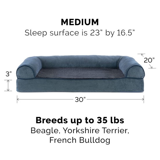 Furhaven Large Memory Foam Dog Bed Plush & Southwest Kilim Decor Sofa-Style w/Removable Washable Cover - Desert Brown, Large Furhaven Large Memory Foam Dog Bed Plush & Southwest Kilim Decor Sofa-Style w/Removable Washable Cover - Desert Brown, Large