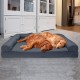 Furhaven Large Memory Foam Dog Bed Plush & Southwest Kilim Decor Sofa-Style w/Removable Washable Cover - Desert Brown, Large Furhaven Large Memory Foam Dog Bed Plush & Southwest Kilim Decor Sofa-Style w/Removable Washable Cover - Desert Brown, Large