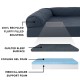 Furhaven Large Memory Foam Dog Bed Plush & Southwest Kilim Decor Sofa-Style w/Removable Washable Cover - Desert Brown, Large Furhaven Large Memory Foam Dog Bed Plush & Southwest Kilim Decor Sofa-Style w/Removable Washable Cover - Desert Brown, Large