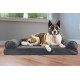 Furhaven Large Memory Foam Dog Bed Plush & Southwest Kilim Decor Sofa-Style w/Removable Washable Cover - Desert Brown, Large Furhaven Large Memory Foam Dog Bed Plush & Southwest Kilim Decor Sofa-Style w/Removable Washable Cover - Desert Brown, Large