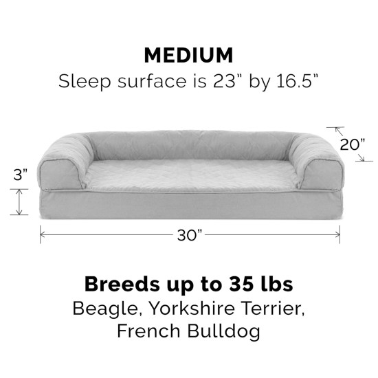 Furhaven Large Memory Foam Dog Bed Plush & Southwest Kilim Decor Sofa-Style w/Removable Washable Cover - Desert Brown, Large Furhaven Large Memory Foam Dog Bed Plush & Southwest Kilim Decor Sofa-Style w/Removable Washable Cover - Desert Brown, Large