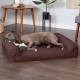 Furhaven Large Memory Foam Dog Bed Plush & Southwest Kilim Decor Sofa-Style w/Removable Washable Cover - Desert Brown, Large Furhaven Large Memory Foam Dog Bed Plush & Southwest Kilim Decor Sofa-Style w/Removable Washable Cover - Desert Brown, Large