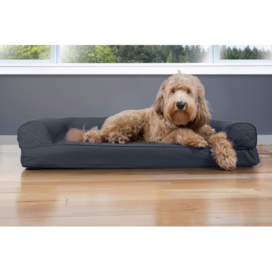 Furhaven Large Memory Foam Dog Bed Plush & Southwest Kilim Decor Sofa-Style w/Removable Washable Cover - Desert Brown, Large Furhaven Large Memory Foam Dog Bed Plush & Southwest Kilim Decor Sofa-Style w/Removable Washable Cover - Desert Brown, Large
