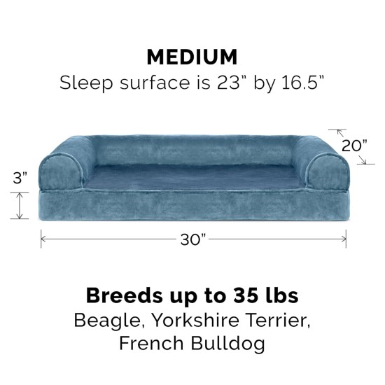 Furhaven Large Memory Foam Dog Bed Plush & Southwest Kilim Decor Sofa-Style w/Removable Washable Cover - Desert Brown, Large Furhaven Large Memory Foam Dog Bed Plush & Southwest Kilim Decor Sofa-Style w/Removable Washable Cover - Desert Brown, Large