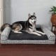 Furhaven Large Memory Foam Dog Bed Plush & Southwest Kilim Decor Sofa-Style w/Removable Washable Cover - Desert Brown, Large Furhaven Large Memory Foam Dog Bed Plush & Southwest Kilim Decor Sofa-Style w/Removable Washable Cover - Desert Brown, Large