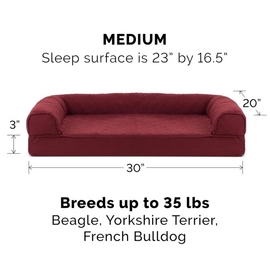 Furhaven Large Memory Foam Dog Bed Plush & Southwest Kilim Decor Sofa-Style w/Removable Washable Cover - Desert Brown, Large Furhaven Large Memory Foam Dog Bed Plush & Southwest Kilim Decor Sofa-Style w/Removable Washable Cover - Desert Brown, Large