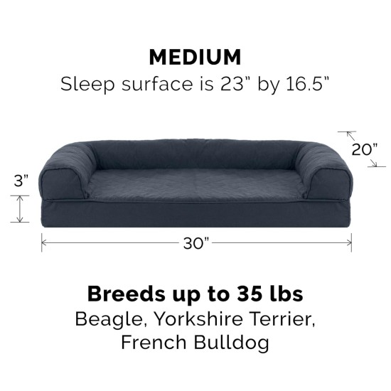Furhaven Large Memory Foam Dog Bed Plush & Southwest Kilim Decor Sofa-Style w/Removable Washable Cover - Desert Brown, Large Furhaven Large Memory Foam Dog Bed Plush & Southwest Kilim Decor Sofa-Style w/Removable Washable Cover - Desert Brown, Large
