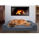 Furhaven Large Memory Foam Dog Bed Plush & Southwest Kilim Decor Sofa-Style w/Removable Washable Cover - Desert Brown, Large Furhaven Large Memory Foam Dog Bed Plush & Southwest Kilim Decor Sofa-Style w/Removable Washable Cover - Desert Brown, Large
